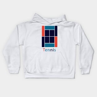 Tennis Court Palette Kids Hoodie